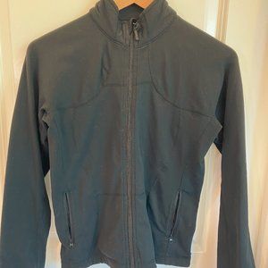 Rarely worn black Lululemon stretchy jacket